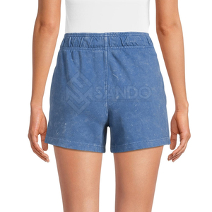 Shorts de Mezclilla Casuales y Sexys para Mujer, Cintura Media, Lavado Ácido, Color Personalizado, Transpirables, Ecológicos, Ajustados - Product Image 6
