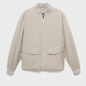 Custom Clothing Manufacturers Custom Cow Hide Sleeve Stand Embroidery Front Streetwear Letterman <b>Varsity</b> <b>Jacket</b> for Men - Product Image 1