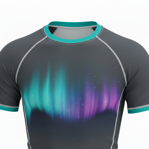 T-shirt de compression à manches courtes de haute qualité, sublimé, tissu respirant, coutures renforcées, MMA BJJ, design personnalisé - Product Image 4