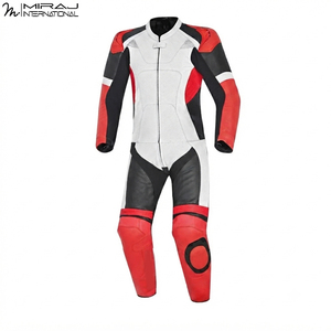 Combinaisons de moto en cuir véritable entièrement personnalisables pour la course, avec prix de gros, OEM ODM, nouvelle combinaison de moto noire - Product Image 2