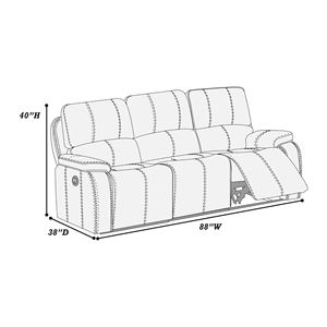 Sofá Reclinable Chocolate Power, Cómodo y con Excelentes Características - Product Image 6