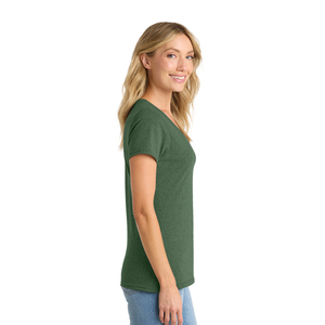 Colección de Camisetas de Algodón de Manga Corta con Cuello en V para Mujer, Tejido Suave y Cómodo, Marca Privada - Product Image 4