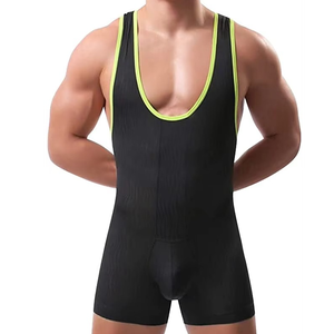 Nouveaux justaucorps de lutte personnalisés pour hommes, extensibles, respirants, séchage rapide, durables, légers, impression par sublimation - Product Image 2