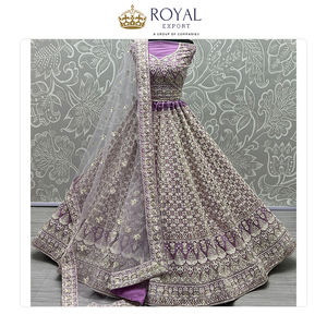 Fournisseur Grossiste Exportateur de Vêtements de Mariage Indiens de Créateur, Tenues de Mariée en Tulle Lourd, Lehenga Choli de Mariage à Vendre - Product Image 6