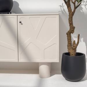 Buffet en bois blanc cassé Vandana Pebble Novara pour des intérieurs modernes élégants et raffinés - Product Image 2