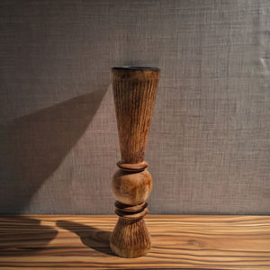 Porte-bougie en bois de luxe, nouveau design, fait main, accent décoratif - Product Image 1