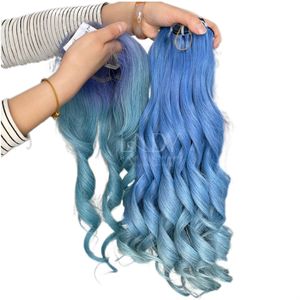 Extensiones de Cabello Humano Vietnamita Ombre de la Más Alta Calidad, Colores Vibrantes, Cabello Natural Rizado, Set de Paquetes con Cierre 2026 - Product Image 6