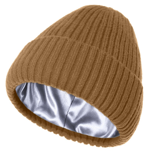 Premium <b>Wool</b> Knit <b>Beanie</b> Winter Thermal Cuffed <b>Hat</b> With Silk Lining Unisex Skull Cap Custom Logo OEM ODM Design - Product Image 5