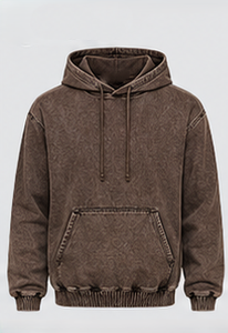 Sweat-shirt à capuche en denim pour homme de qualité supérieure avec poche kangourou - Product Image 3