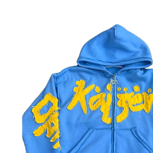 Vintage Distress Embroidery Hoodies Soft Washed Pullover Cozy <b>Thick</b> <b>Fleece</b> Artistic Stitch Style Casual Urban Streetwear Hoodies - Product Image 2