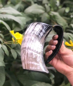 Chope à bière Viking en corne de buffle, tasse artisanale en corne, mug naturel, chope rustique, vaisselle écologique, personnalisable - Product Image 3