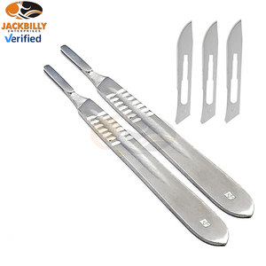 ด้ามมีดผ่าตัดปลอดเชื้อ Surgi ใบมีดผ่าตัดสำหรับการผ่าตัดทางการแพทย์ คุณภาพสูง ผลิตจากสแตนเลสสตีล ใช้แล้วทิ้งหรือใช้ซ้ำได้ เหมาะสำหรับโรงพยาบาล - Product Image 2