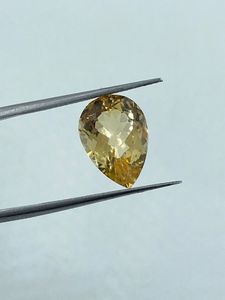 Piedra Preciosa de Citrino Amarillo Natural de Alta Calidad, Corte Pera, 4.60 Quilates, 10x14 mm, para Joyería - Product Image 3