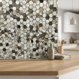 Tuiles murales en céramique en mosaïque de bande, en porcelaine turquoise et marron, pour salle de bain et cuisine, prix de gros, décoration chinoise - Product Image 4