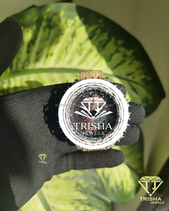 Reloj de Pulsera de Diseño Premium con Bisel de Espinas y Diamantes Moissanite VVS en Plata de Ley 925 - Product Image 3