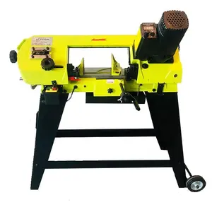 4.5" Horizontal Metal Cutting Band Saw with Stand 550W Electric Variable Speed Motor Multi Purpose Metal Woodworking Bandsaw