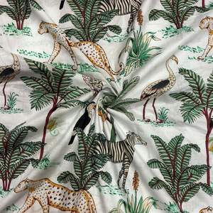 New Design Multicolor 100% Cotton Indian Garment Fabric Eco-Friendly Organic Floral Hand Block Screen Print for Home Decor <b>Bags</b> - Product Image 1