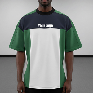 Camiseta de hombre de algodón 100% de alta calidad, 180GSM, ecológica, de secado rápido, con logo impreso personalizado, corte holgado, estilo hip-hop, OEM/ODM. - Product Image 1
