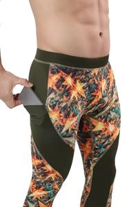 Leggings de Compresión para Hombre, Personalizados al por Mayor, de Spandex/Poliéster, Antibacterianos, Transpirables, de Secado Rápido, Elásticos, Ajustados, para Gimnasio y Running - Product Image 3