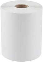 Étiquettes d'expédition thermiques directes écologiques et durables 4x6 2500 PCS blanches avec adhésif puissant perforées 10 rouleaux papier thermique pour imprimante