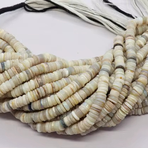 Cuentas de Ópalo Australiano Natural de 16 Pulgadas, Tipo Heishi, 5.5-6 MM, Cuentas de Ópalo Australiano, Cuentas Australianas, Cuentas de Ópalo Australiano en Forma de Rueda - Product Image 1