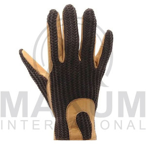 Gants en cuir longs jusqu'au poignet, non doublés, thermiques, pour l'hiver, style uni, pour l'extérieur - Product Image 3