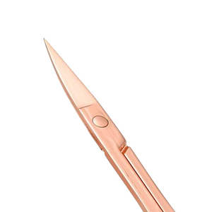 Rose Gold Stainless Steel <b>Cuticle</b> <b>Scissors</b> Straight Blade Sharp Point Manicure Tool for Adults Teens Kids OEM - Product Image 2