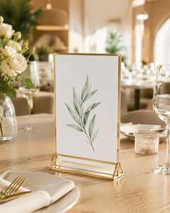 Soporte de señal de acrílico transparente de 4x6 pulgadas Soporte vertical de plástico y madera de doble cara para uso doméstico para soportes de señal de tienda - Product Image 6