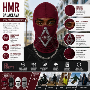 Balaclava y Mascarilla de Forro Polar con Estampado Personalizado para Uso Exterior, Estilo Masónico Griego, para Hermandades y Fraternidades - Product Image 6
