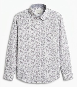 เสื้อเชิ้ตผู้ชายลายดอกไม้ 100% ผ้าฝ้าย ODM แขนยาว ปกคอปก ผ้าป๊อปลิน ระบายอากาศได้ดี เหมาะสำหรับฤดูร้อน - Product Image 1