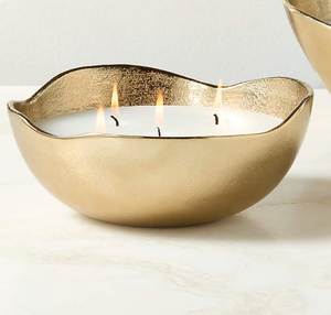 Copper Finish Metal Candle Wax Jar With Lid For Handmade Candle Packaging And Fragrance Product Use - Product Image 6