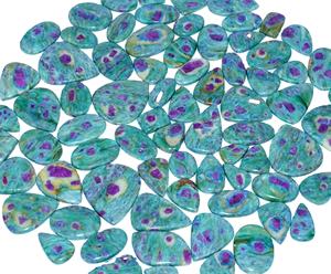 100% rubí Natural en fucsita piedra preciosa suelta al por mayor hermoso cabujón piedra preciosa suelta piedra preciosa Natural para la fabricación de joyas - Product Image 1