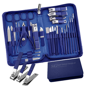 Kit de manucure et pédicure en acier inoxydable durable de qualité supérieure avec coupe-ongles 7-en-1, emballage personnalisé, étui portable pour adultes - Product Image 4