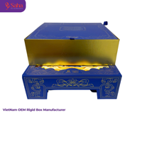 Caja de Joyería Rígida 3D de Lujo para Relojes, Diseño Personalizado Biodegradable con Impresión en Lámina Dorada