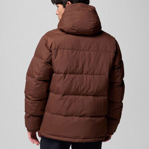 Custom Embroidered Skin Puffer <b>Jackets</b> <b>Mens</b> Cotton Filled Windproof Breathable <b>Canvas</b> Hooded Winter Outerwear Multiple Utility - Product Image 4