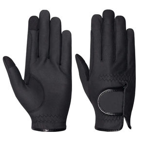 Unisex PU Full Finger <b>Gloves</b> <b>Touchscreen</b> Compatible Outdoor Riding Winter Hook & Loop Closure Gray - Product Image 5