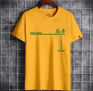 เสื้อยืดแฟชั่นแขนครึ่งสีพื้นแบบพรีเมี่ยมเสื้อยืดคอ100% ผ้าฝ้ายระบายอากาศได้ดีพิมพ์ลายสกรีน - Product Image 2