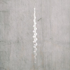 Décoration de Noël et du Nouvel An, flocon acrylique transparent scintillant, spirale 3D, glaçon, décoration en forme de flocon de neige, segment, finial, boule - Product Image 3