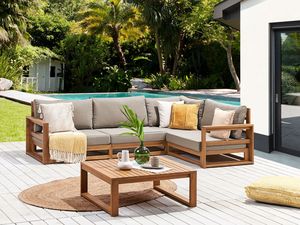 Juegos de Sofás Seccionales de Madera Maciza Modernos para Exteriores con Cojines para Jardín, Venta al Por Mayor - Product Image 4