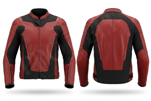 เสื้อแจ็คเก็ตมอเตอร์ไซค์หนังแท้ Pro Felt Custom Safety Apparel สำหรับผู้ชาย ดีไซน์ทันสมัย พร้อมแผงตาข่ายเพื่อการระบายอากาศ - Product Image 6