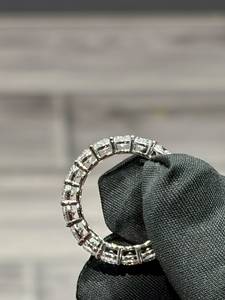 Anillo de Eternidad Clásico con Diamantes Cultivados en Laboratorio, Certificado por IGI, Anillo de Boda de Círculo Completo, Aniversario, Oro Sólido de 9K para Mujer - Product Image 3
