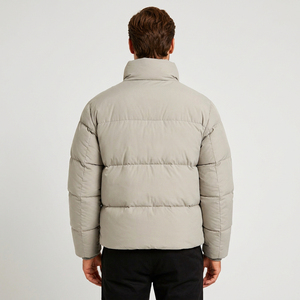 Blouson d'hiver matelassé en nylon de haute qualité sur mesure pour homme, col montant, modèle 2026 - Product Image 2