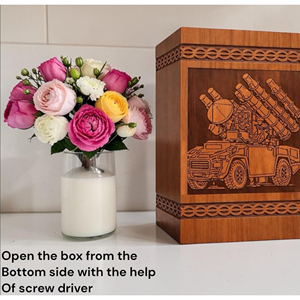 Handmade Bamboo Cremation Urn – Sustainable Memorial Urn urn Memorial Keepsake by AYAANS - Product Image 6