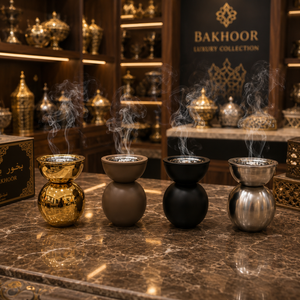 Brûleur à Bakhoor Moderne en Métal Personnalisé, Brûleur d'Encens Arabe, Mabkhara, Brûleur d'Oud, Porte-Encens au Charbon, Décoration Maison Ramadan Aïd, Cadeau - Product Image 5