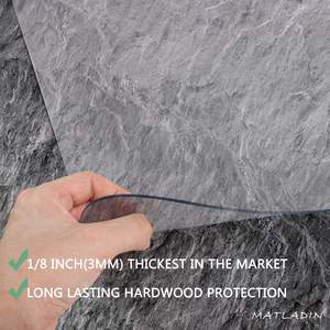 Tapete de PVC para Silla de Oficina en Casa, para Pisos de Madera Dura, 36 x 48 Pulgadas, Rectangular - Product Image 6