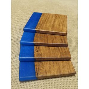 Sous-verres en résine et bois artisanaux pour espaces de vie modernes – Tapis et coussinets élégants - Product Image 5