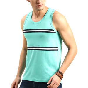 New Arrival Breathable Knitted 100% Cotton Men Tank <b>Tops</b> Street Style Eco-Friendly Quick Dry Fashion Casual Summer Wear - Product Image 1