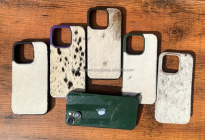 2024 nueva llegada pelo occidental en fundas de teléfono de cuero de vaca personalizado Vintage cuero genuino Teléfono de lujo 15 fundas móviles - Product Image 4