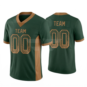 Proveedor mayorista de camisetas de fútbol americano personalizadas de fábrica OEM, tela de sublimación de alta calidad, ajuste cómodo para deportes - Product Image 1