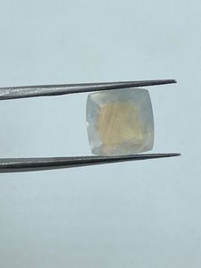 <b>Rainbow</b> Moonstone Cabochon Faceted Oval Cut Natural Gemstone 4.62Cts 10.50x10.50MM - Product Image 2